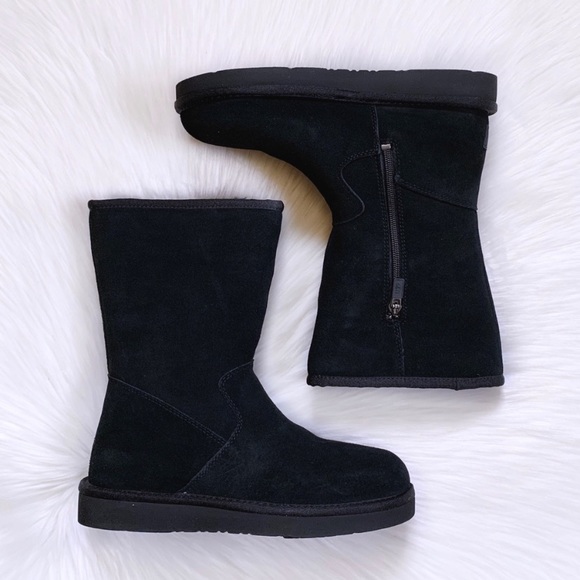 UGG Celvin Black Suede Boots - Picture 3 of 9